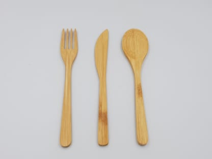 bamboo fork spoon knife