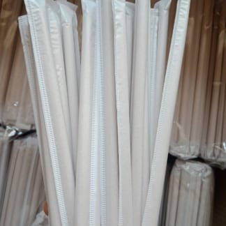 Individually wrapped in paper, which keep the paper straws clean and safe to avoid cross contamination, perfect for restaurants, take-outs, shops, or on-the-go