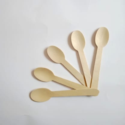 o friendly disposable wooden spoon