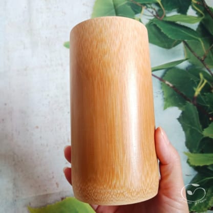 Natural bamboo drinking cup