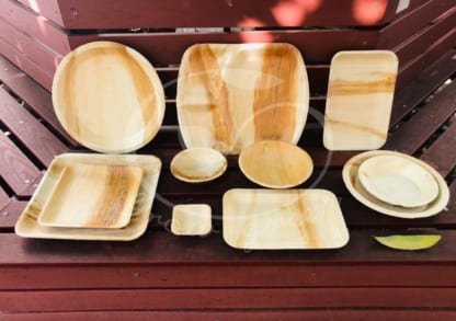 Areca Palm leaf plates and bowl