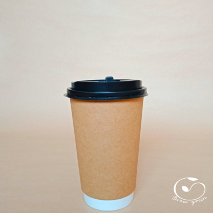 Double wall kraft paper cup 16Oz