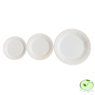 Disposable Paper Plates 5 inch, 6 inch, 7.8 inch.