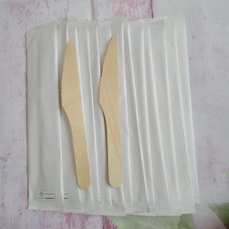 Paper Wrapped Disposable Wooden Knife